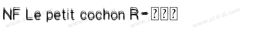 NF Le petit cochon R字体转换